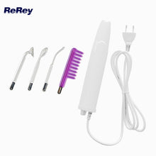 Load image into Gallery viewer, Violet Wand Portable High Frequency Electrotherapy Facial Machine Spot Acne Remover Face Skin Wrinkle Scalp Massager Electrode
